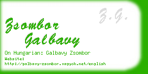 zsombor galbavy business card